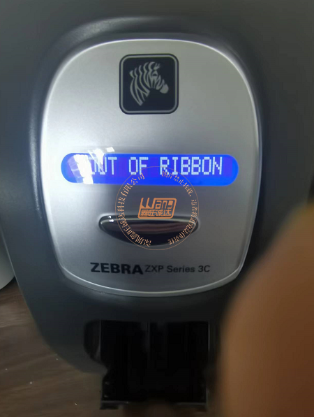 Zebra斑马ZXP3C证卡打印机报OUT OF RIBBON提示